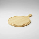 Tabla Para Picar Pizza De Bambu Con Mango Pizzera 42x28cm Redonda Bambú