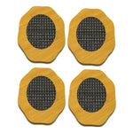 Pack 4 Posa Ollas Bambú Madera Antideslizante Resistente Flor Bambú