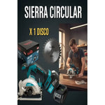 Sierra Circular Inalambrica Tasbel Electrica 2 Baterias