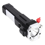 Linterna Táctica 4en1 Emergencia Martillo Seguridad Usb Lint Blanco Negro
