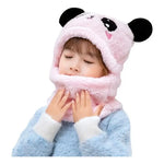 Gorro Con Bufanda Para Bebé Niña Niño Panda Algodon Invierno