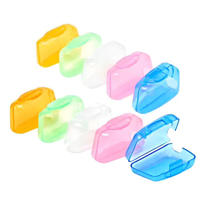 Pack De 5 Fundas Para Cepillo De Dientes 5 Colores Color Variado