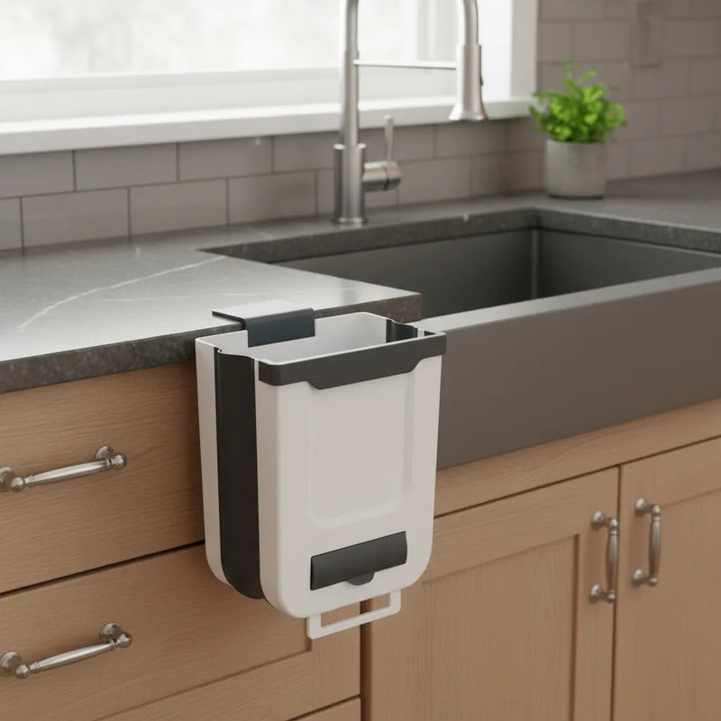 Papelero Basuro Plegable Multiuso Cocina Baño Oficina 7 Lts