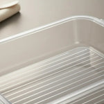 Bandeja Acrilico Con Tapa Para Refrigerado Almacenamiento Transparente