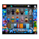 Set 24 Minifiguras Minecraft Bloques Construcción Magnéticos 24 Minecraf