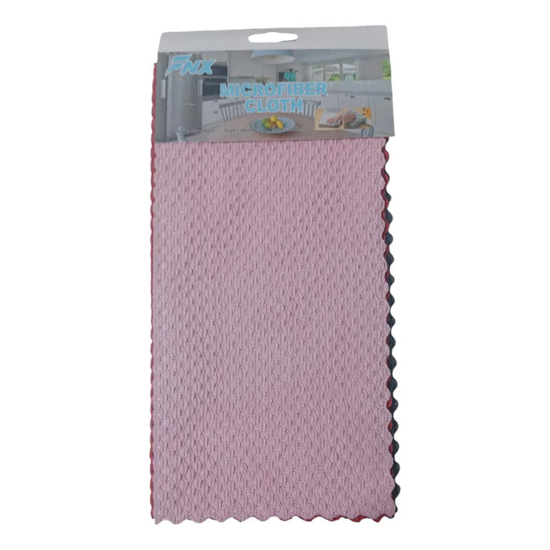 Set De 3 Paños De Microfibra 29x29 Seca Vajillas Limpieza Varios