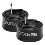 X2 Cámaras Bicicleta Aro 700x 28cfv60mm Válvula Francesa