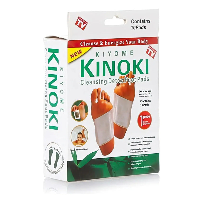 Parches Detox Kinoki Para Pies Desintoxificación Pack 200 Neutra