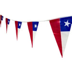 6 Banderines Decorativos Guirnaldas De Tela Chile 3.6mt