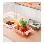 Escurridor Ajustable De Fregadero Lavado Frutas Vegetales