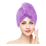 Toalla Para Pelo Turbante Microfibra Secar Cabello Color X3
