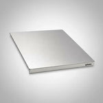 Tabla De Acero Inoxidable Wosh 35x50 Cm Para Picar Y Amasar Acero Inoxidable Plateado