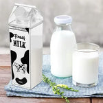 Botella De Leche Cuadrada Transparente Para Agua Jugo 1000ml