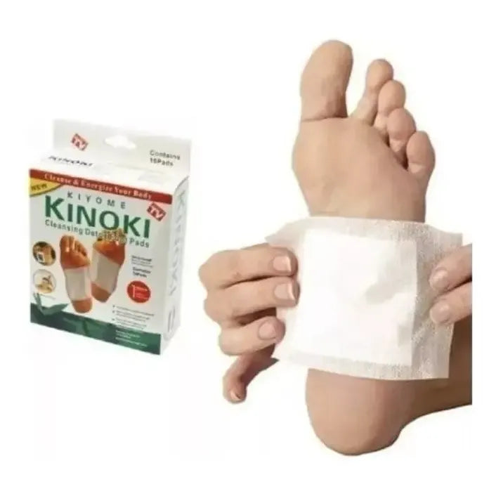 Parches Kinoki Détox 10 Unidades Relajante Desintoxicante Blanco