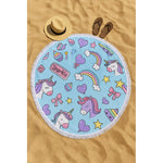 Toalla De Playa Redonda Piscina Microfibra Diseño Varios