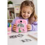 Camara Infantil Digital Fotofrafica Imprension Instantanea Rosa
