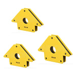 Pack 3 Escuadras Magnéticas Medianas Para Soldar 25 Lbs