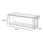 Caja Organizadora Refrigerador Con Tapa Y Mango - Dispensa Blanco