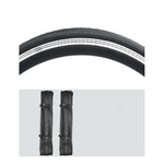 Neumatico Bicicleta Aro 700x23c Plegables Repuesto Llanta Negro Neumático Pistero