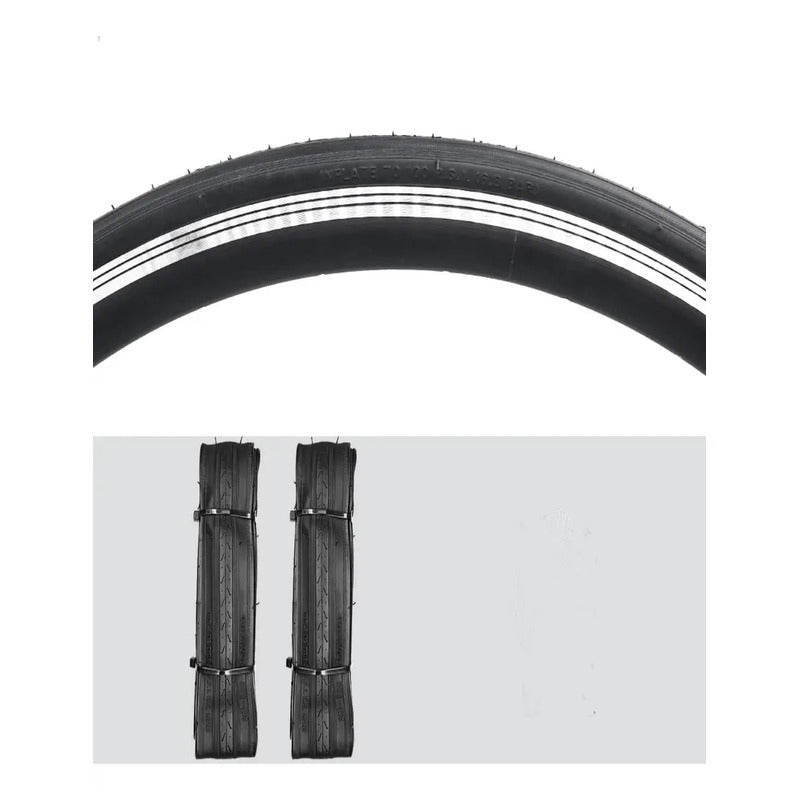 Neumatico Bicicleta Aro 700x23c Plegables Repuesto Llanta Negro Neumático Pistero