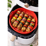 Bandeja Silicona Para Horno Freidora Plegable Redonda 20cm
