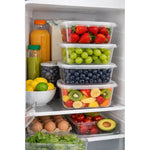 Pack 4 Contenedores Hermeticos Plasticos De Alimentos Tupper Transparente