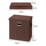 X2 Caja Organizadora Con Tapa De Tela Plegable Mediana