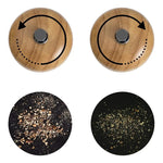 Pack 2 Salero De Madera Pimentero Molinillo De Sal Especias