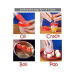Set 6 Hervidor De Huevos De Silicone Para Cocina Sin Bpa