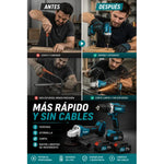 Esmeril Angular Y Taladro Atornillador Electrico 2 Baterias