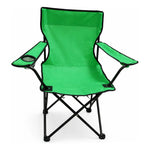 Silla Plegable Camping Playa Picnic Con Porta Vasos Portatil Verde