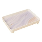 Bandeja De Melamina Con Grano De Madera Para Servir 30x19 Cm