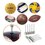 X5 Aguja Metalica Para Inflar Balones Pelotas Bicicletas Plateado