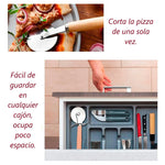 Cortador Para Pizza Con Mango De Madera Y Acero Clara
