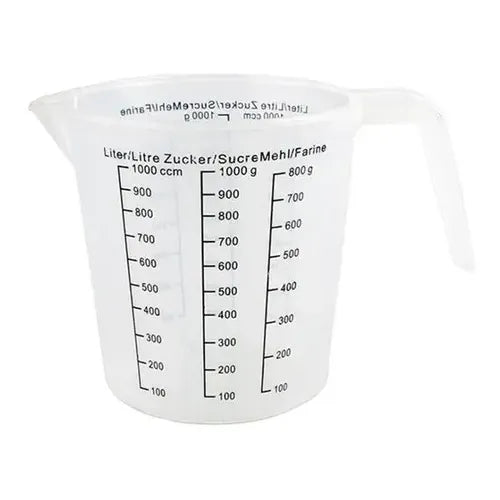Jarra Medidora  De Plástico  De 1 Litro  Color Transparente Transparente