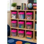 X10 Caja Wenco Organizadora 6 Litros Transparente Plastica