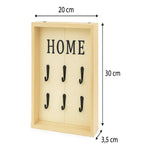Porta Llaves De Madera Colgador Soporte Rustico
