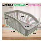 Cesta Canasto  Organizadora Multiuso Plástica Cocina Y Baño