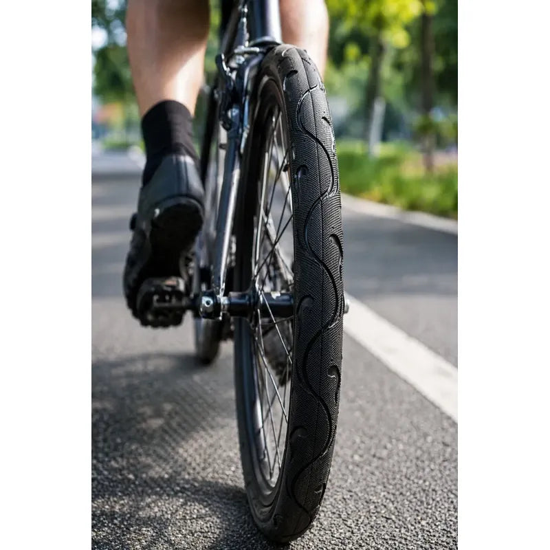 X1 Neumático Bicicleta 20x2.125 Liso Resistente Rodado Suave Negro