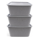 X3 Caja Cesta Organizadora Plastica Con Tapa Apilable 24ltrs