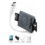 Linterna Frontal Recargable Led Con 2 Luces Para Cabeza Blanca Negra
