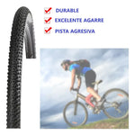 X2 Neumáticos Bicicleta Aro 27.5 X 2.125 Plegables Negro