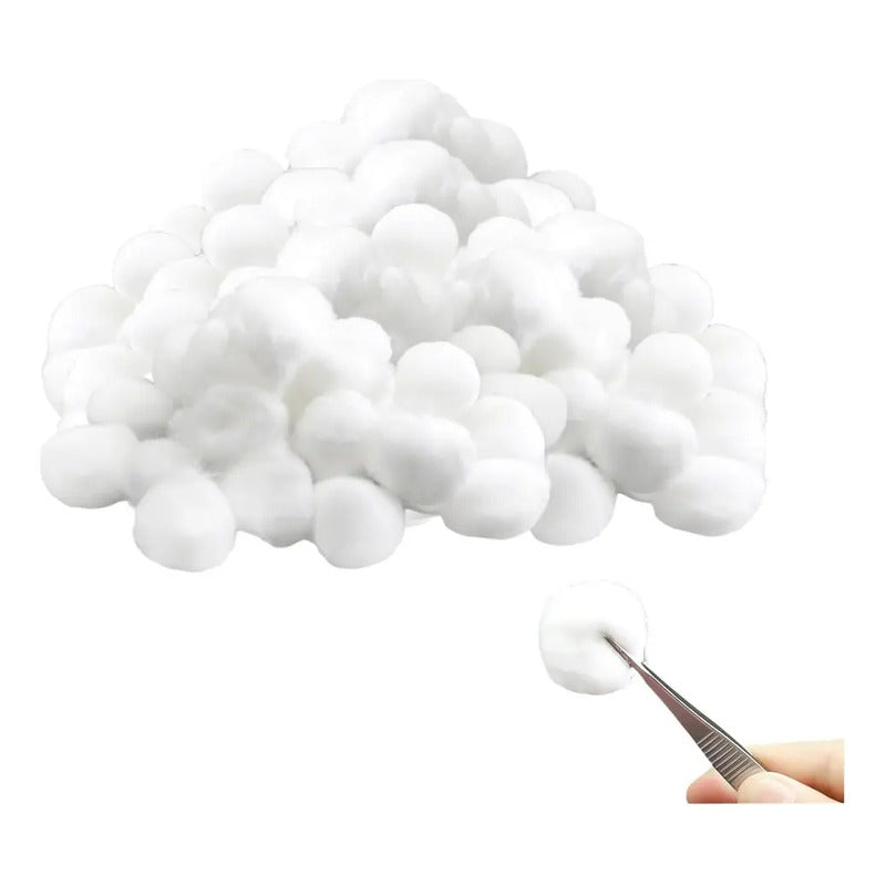 100 Bolas De Algodón, Absorbentes, Para Desmaquillarse