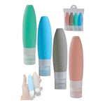 Botellas De Viaje De Silicona 4 Piezas Dispensadores Vacíos  Variados