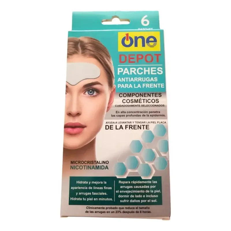 Parche Antiarrugas Frente Colágeno Onedepot 6 Unidades Todo Tipo De Piel Noche