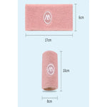 Set De Banda + Muñequera Deportiva Absorbente Sudor Unisex
