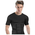 Polera Compresión Hombre Faja Camiseta Reductora Hombre