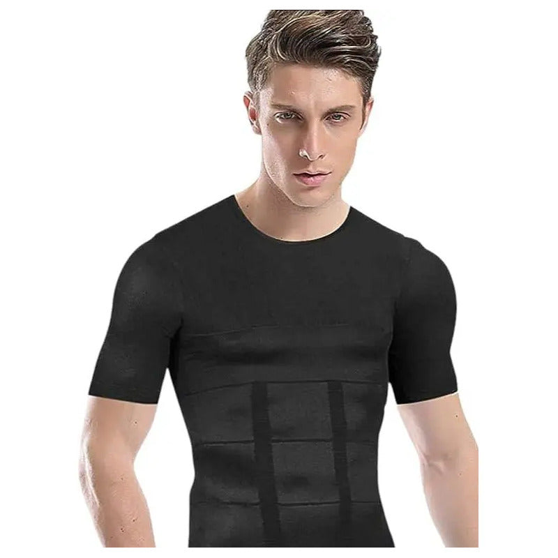 Polera Compresión Hombre Faja Camiseta Reductora Hombre