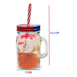 X2 Vaso De Vidrio Con Bombilla Para Celebrar Fechas Patrias Tapa Bandera Chile