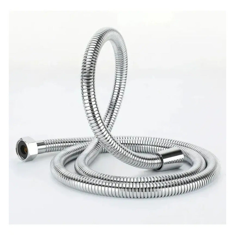 Pack X3manguera Ducha Flexible Extensible  Acero Inoxidable  Plateado